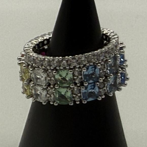 Bomb Party RBP7603 Our Thoughts Don't Define Us Cubic Zirconia Stone Size 8 Ring - Picture 4 of 8